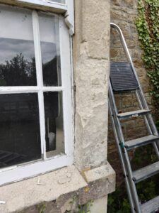 Nr Bradford-U-Avon: crumbling bay window