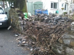 collapsed wall.. Nailsea