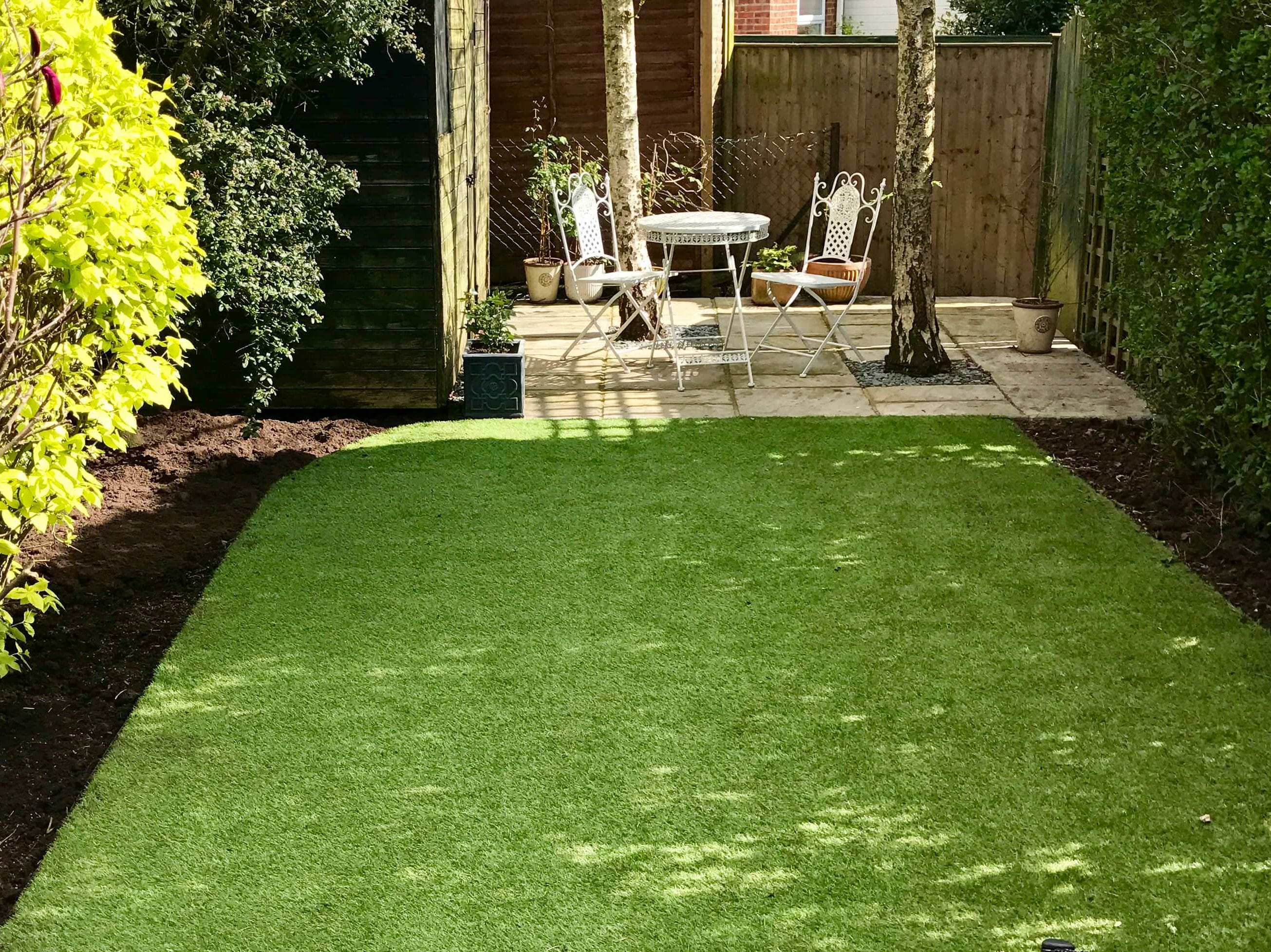 newly laid grass