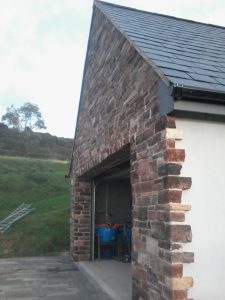 complete with ledger stone cladding...