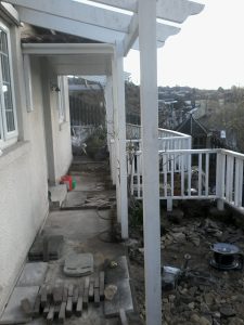 prepared for new terracing....