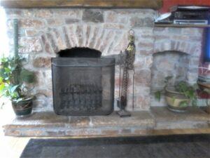 New stone fireplace for neighbours