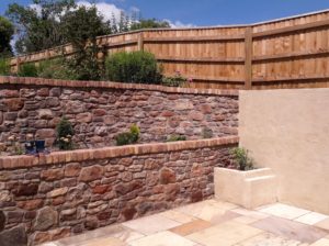 Chew Magna: all stonework, capping, rendering, terrace work carried out.