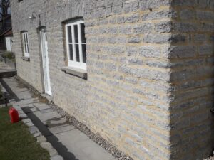 Ground floor exterior nearing completion