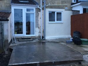 'old' patio area, Bath